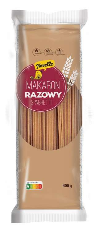 MAKARON (SEMOLINOWY RAZOWY) SPAGHETTI 400 g - NOVELLE
